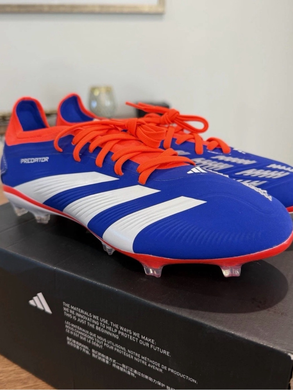 adidas Predator Men's Soccer Cleats - Blue/Orange/White